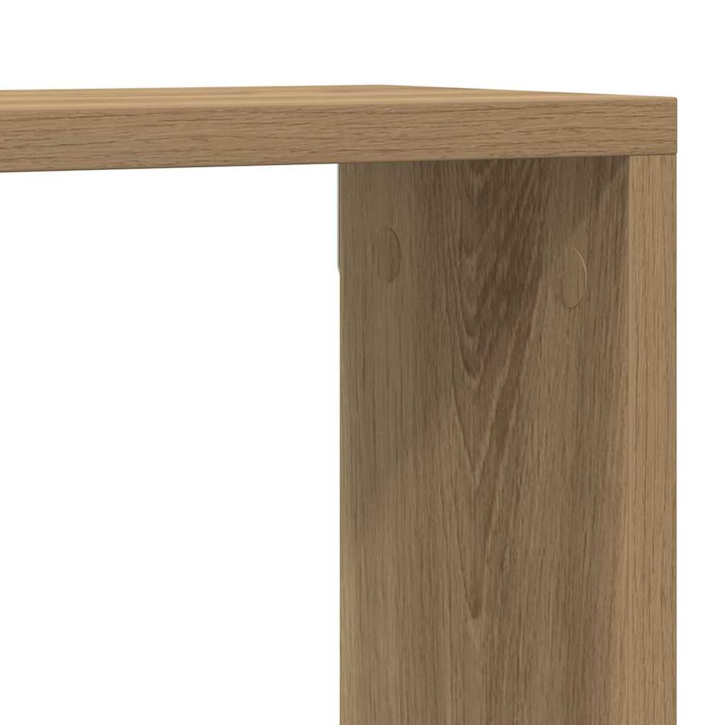 Étagère murale avec étagère 2 pcs Chêne artisan 80 x 15 x 26 cm - XIOS