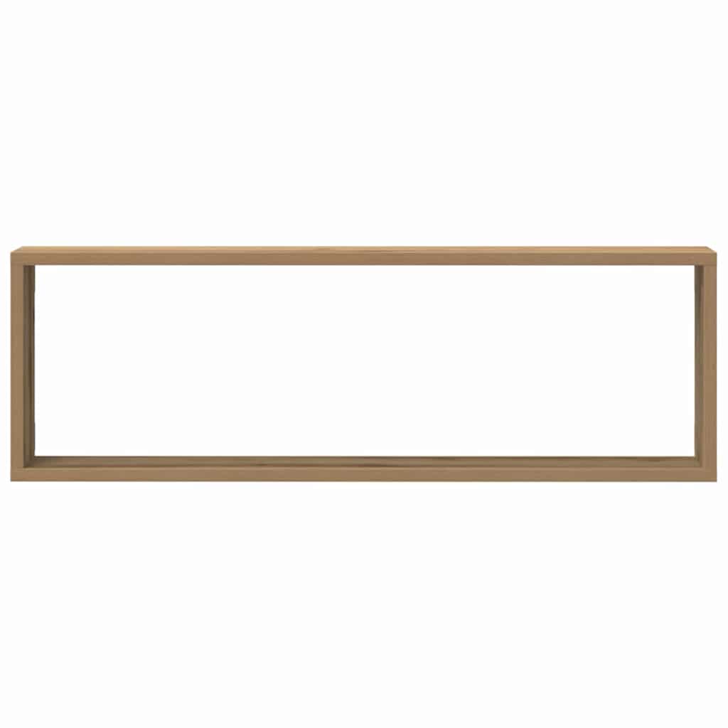 Étagère murale avec étagère 2 pcs Chêne artisan 80 x 15 x 26 cm - XIOS