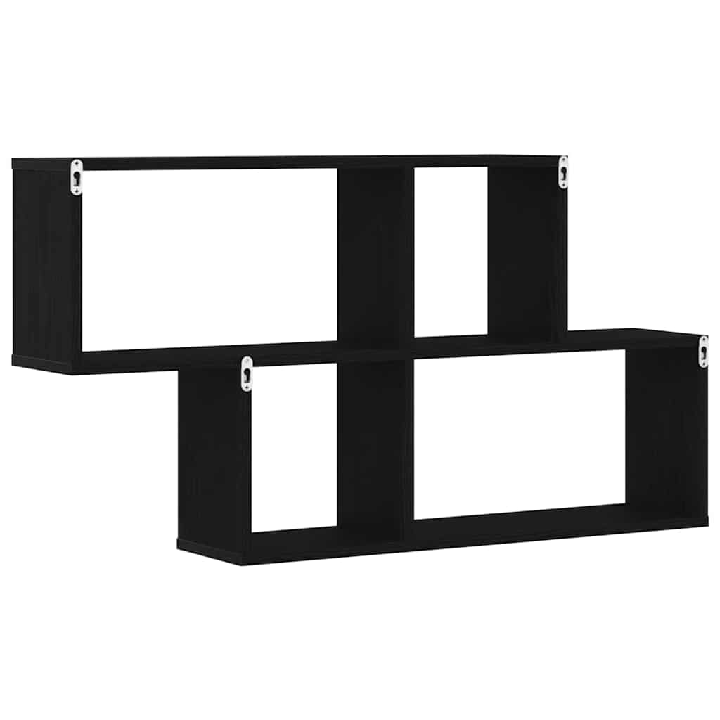 Étagère Murale Chêne noir 76 x 15 x 53 cm Bois d'ingénierie - XIOS