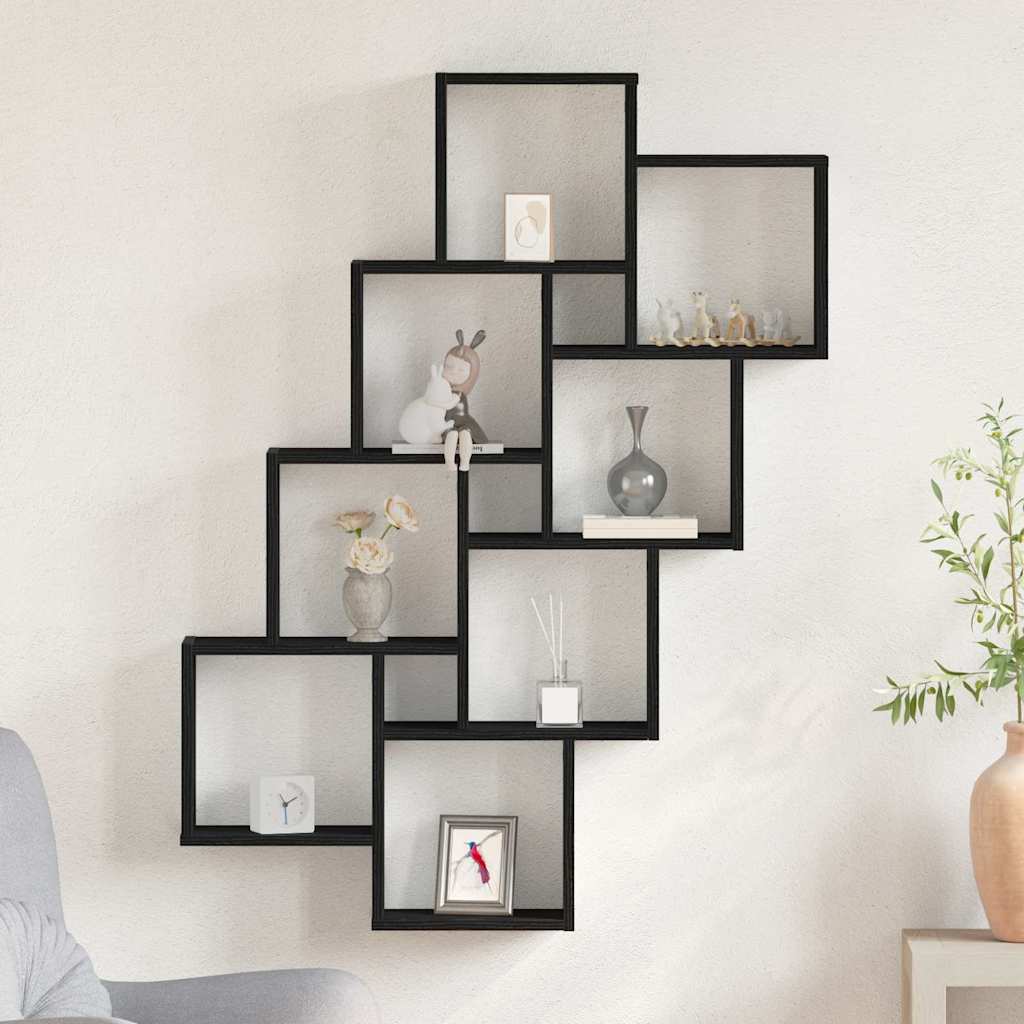 Étagère Murale Chêne noir 90 x 15 x 119.5 cm Bois d'ingénierie - XIOS