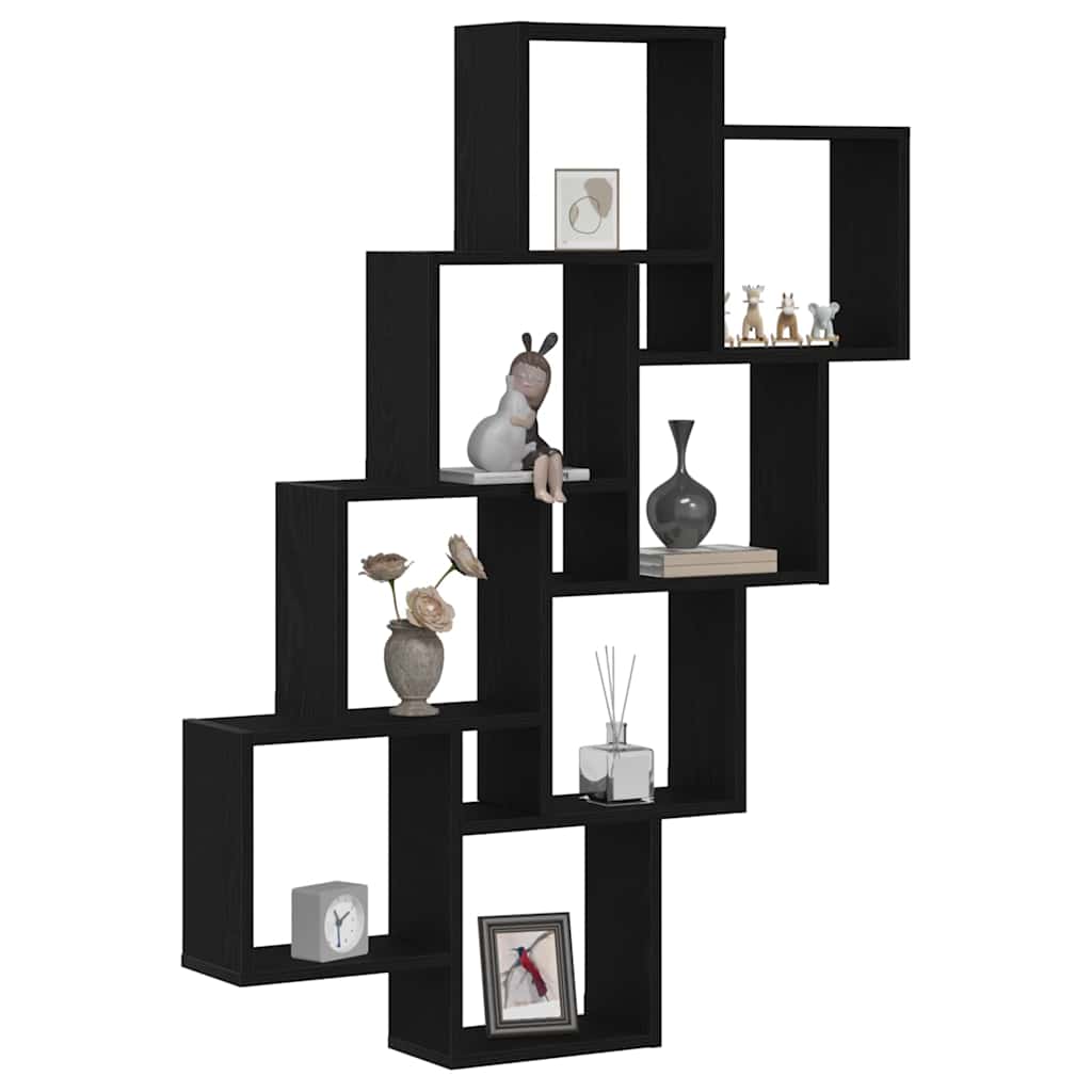 Étagère Murale Chêne noir 90 x 15 x 119.5 cm Bois d'ingénierie - XIOS