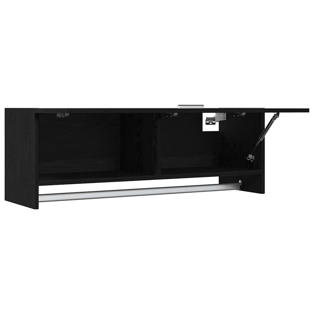 Armoire avec stockage Noir 100 x 32.5 x 35 cm Bois d'ingénierie - XIOS