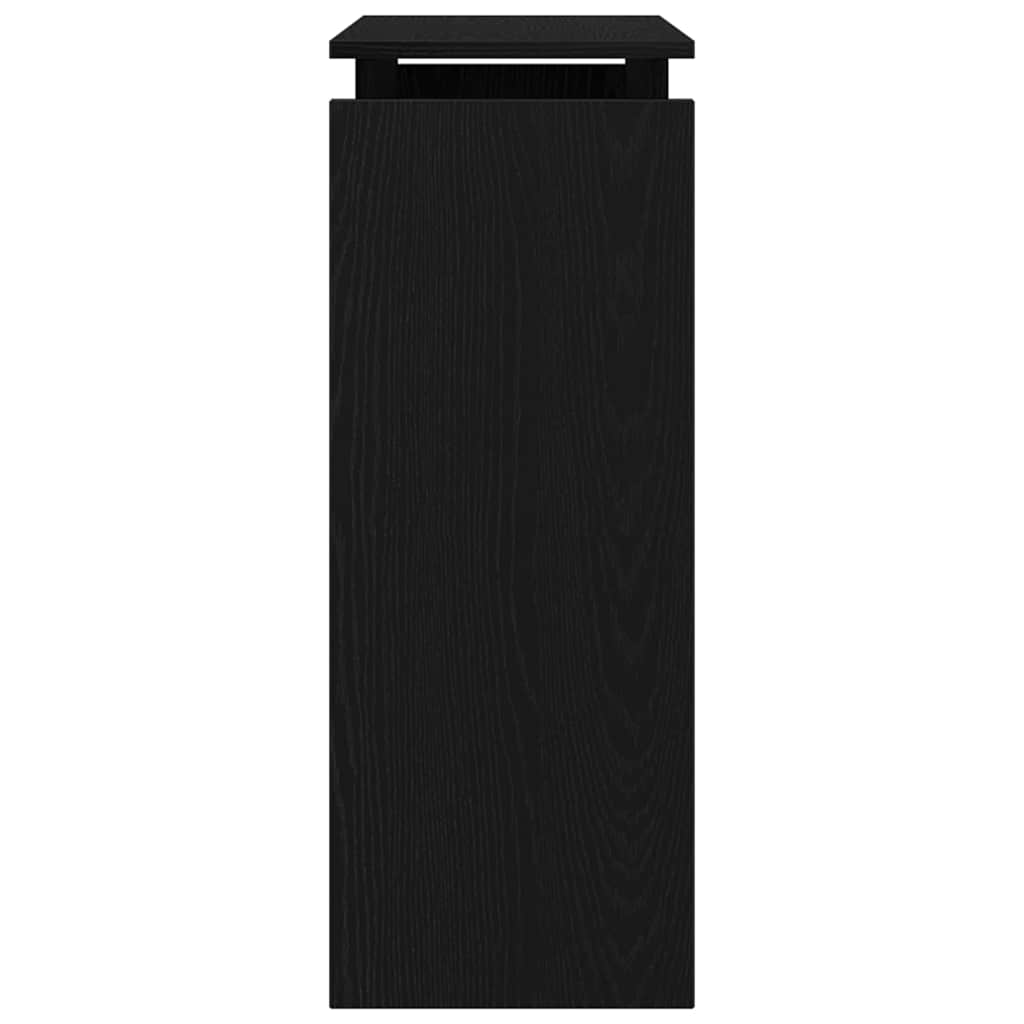 Table console Chêne noir 80 x 30 x 80 cm Bois d'ingénierie - XIOS