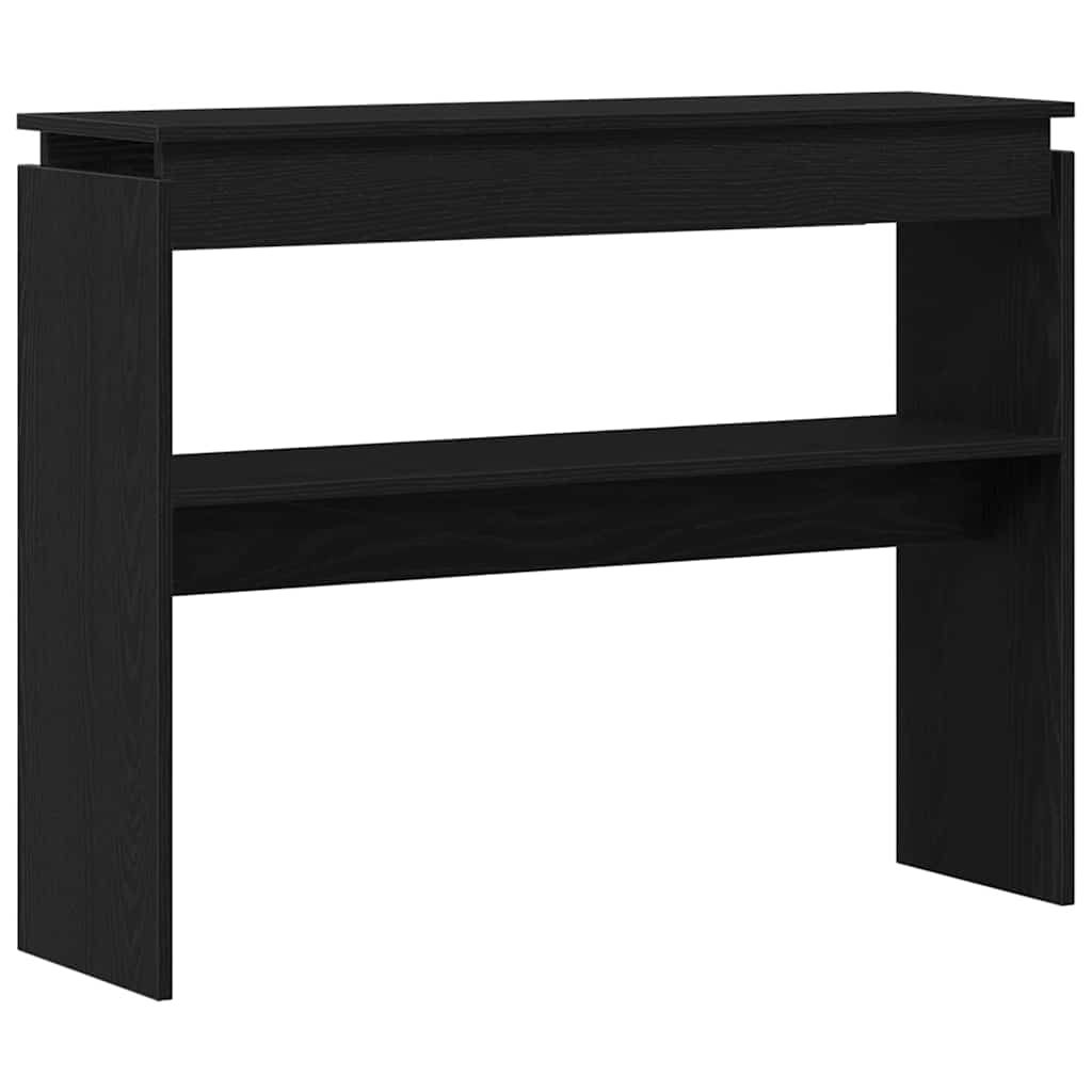 Table console Chêne noir 80 x 30 x 102 cm Bois d'ingénierie - XIOS