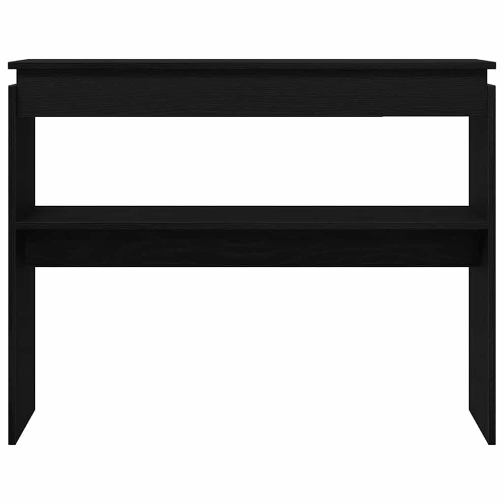 Table console Chêne noir 80 x 30 x 102 cm Bois d'ingénierie - XIOS