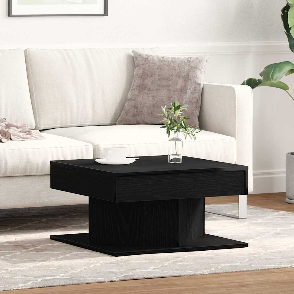 Table basse Chêne noir 57 x 57 x 30 cm Bois d'ingénierie - XIOS