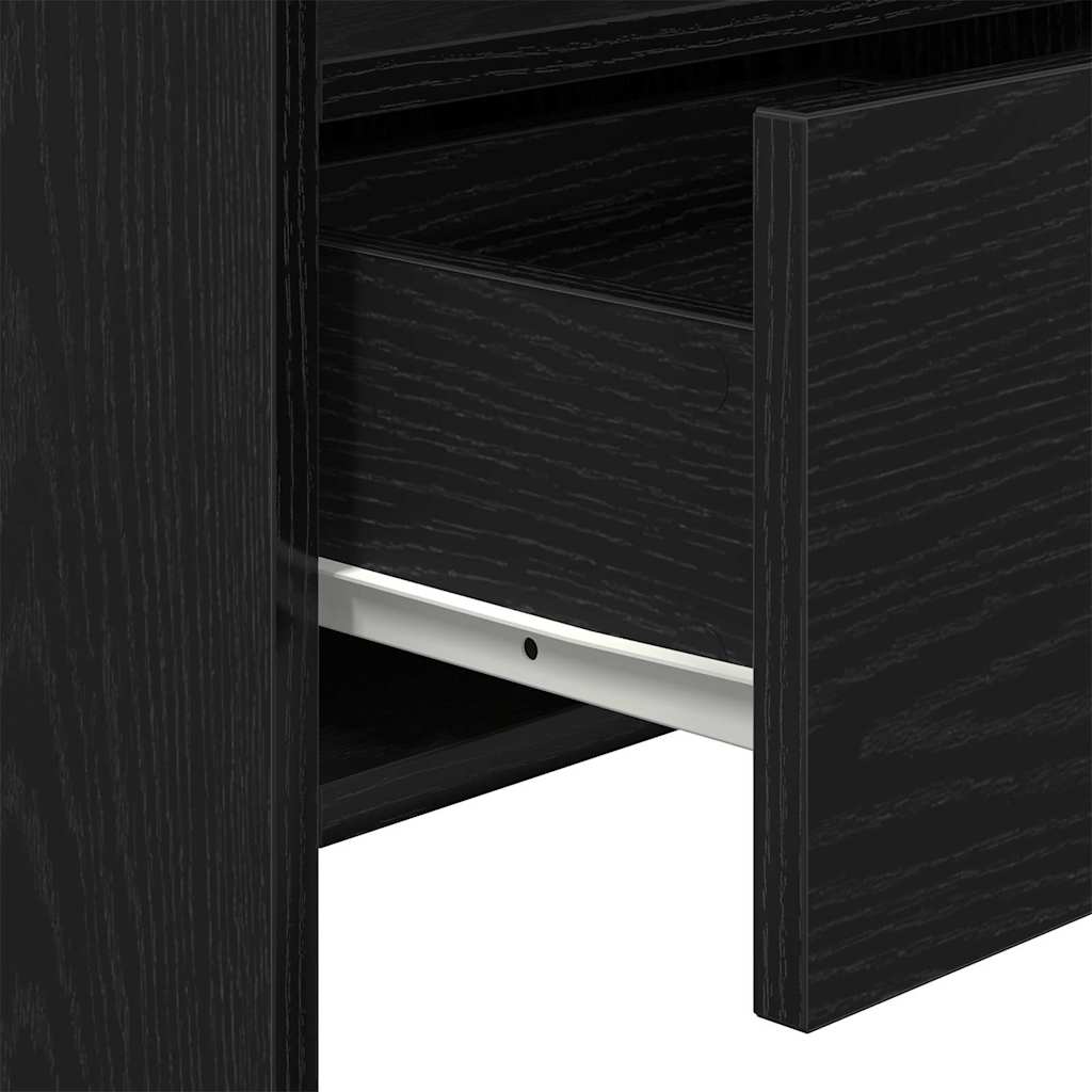 Buffet avec tiroir Noir 105 x 30 x 70 cm Bois d'ingénierie - XIOS