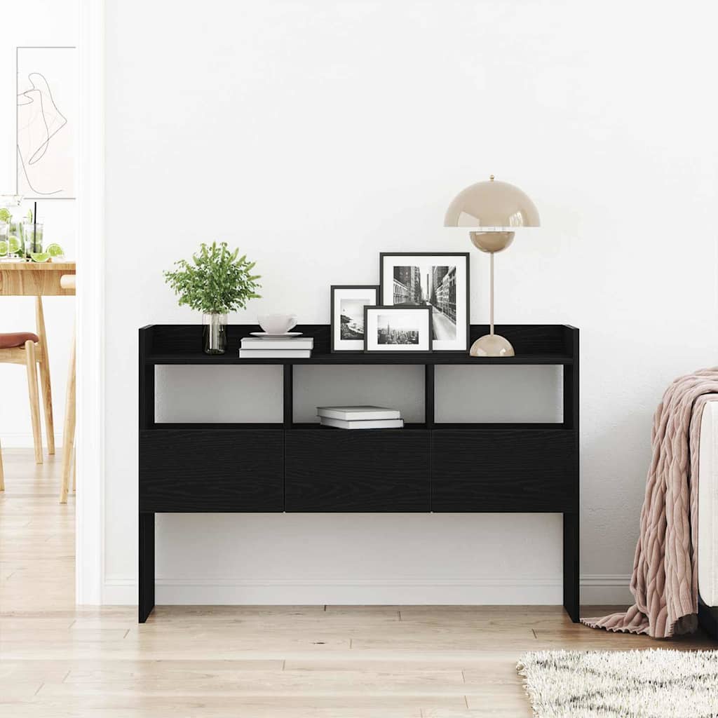 Buffet avec tiroir Noir 105 x 30 x 70 cm Bois d'ingénierie - XIOS