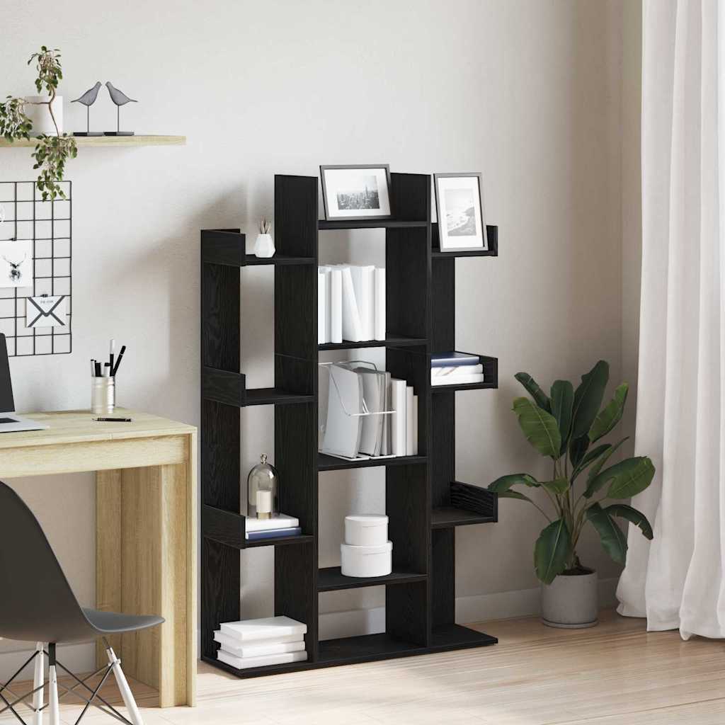 Bibliothèque Chêne noir 86 x 25.5 x 140 cm Bois d'ingénierie - XIOS