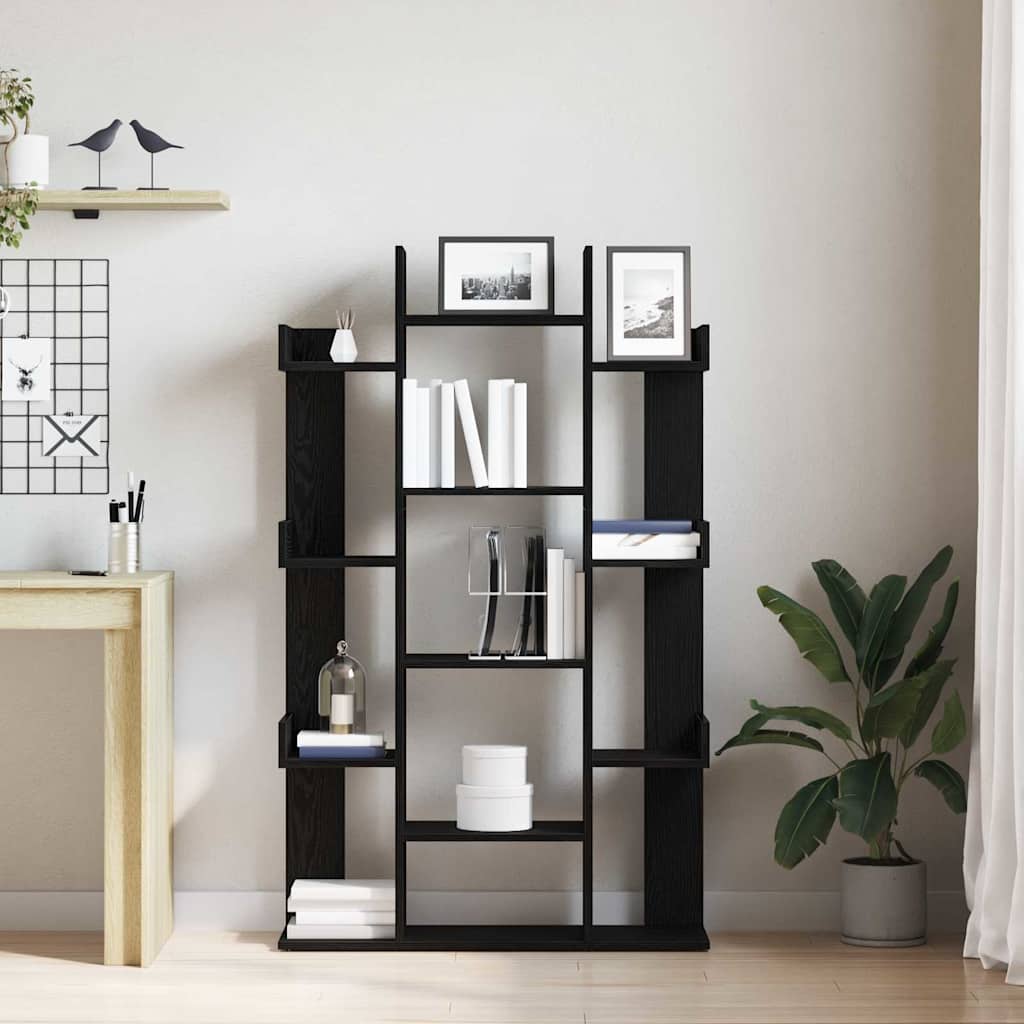 Bibliothèque Chêne noir 86 x 25.5 x 140 cm Bois d'ingénierie - XIOS