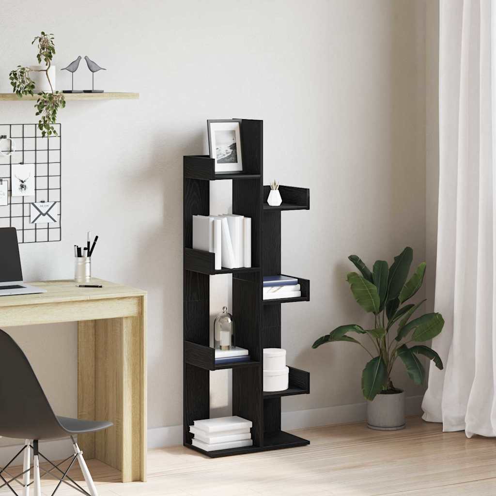 Bibliothèque Chêne noir 48 x 25.5 x 140 cm Bois d'ingénierie - XIOS