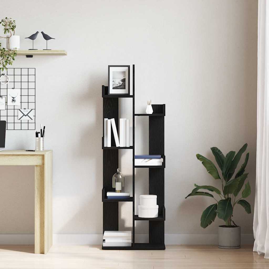 Bibliothèque Chêne noir 48 x 25.5 x 140 cm Bois d'ingénierie - XIOS