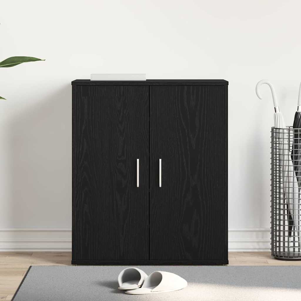 Cabinet à chaussures avec étagère Chêne noir 60 x 35 x 70 cm - XIOS