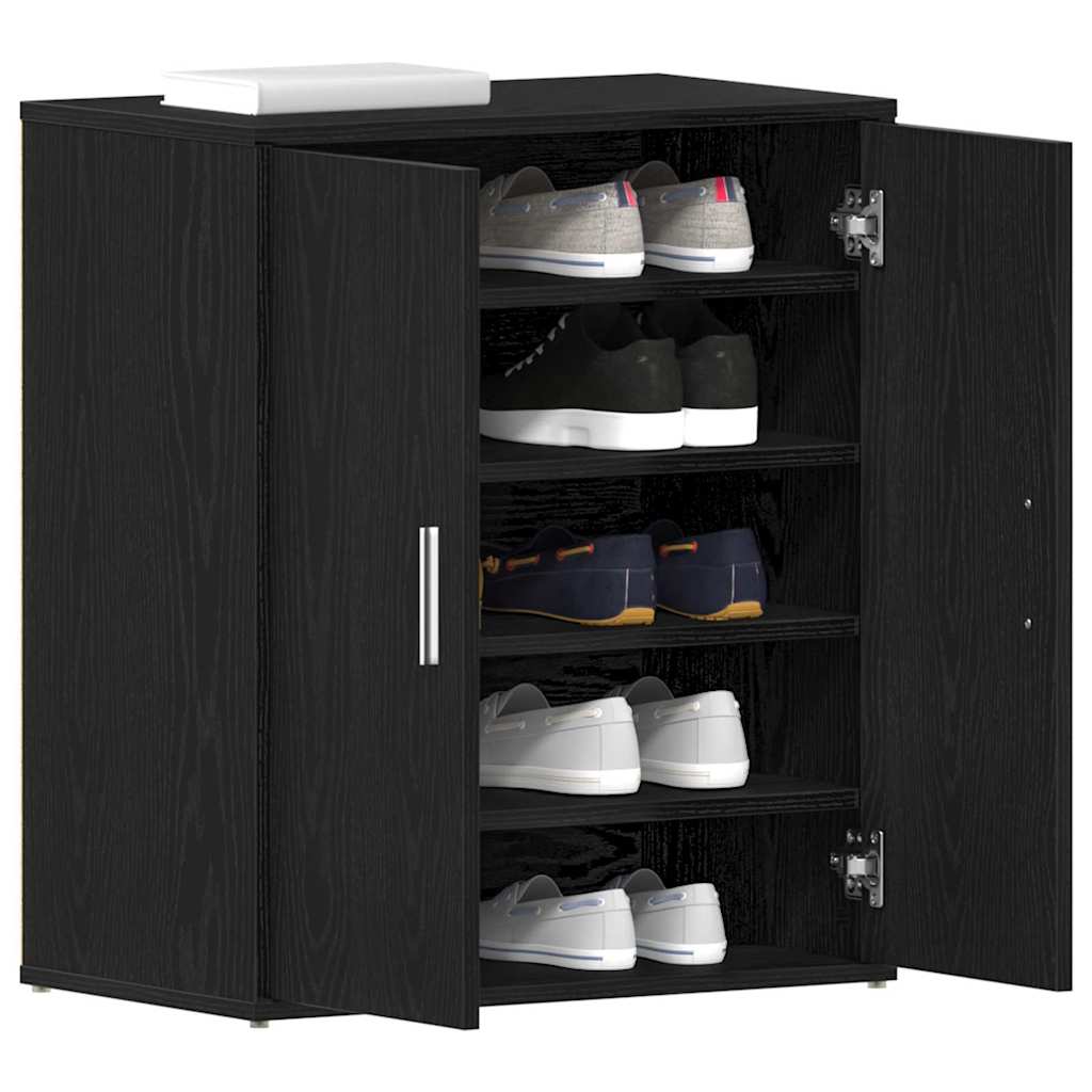 Cabinet à chaussures avec étagère Chêne noir 60 x 35 x 70 cm - XIOS