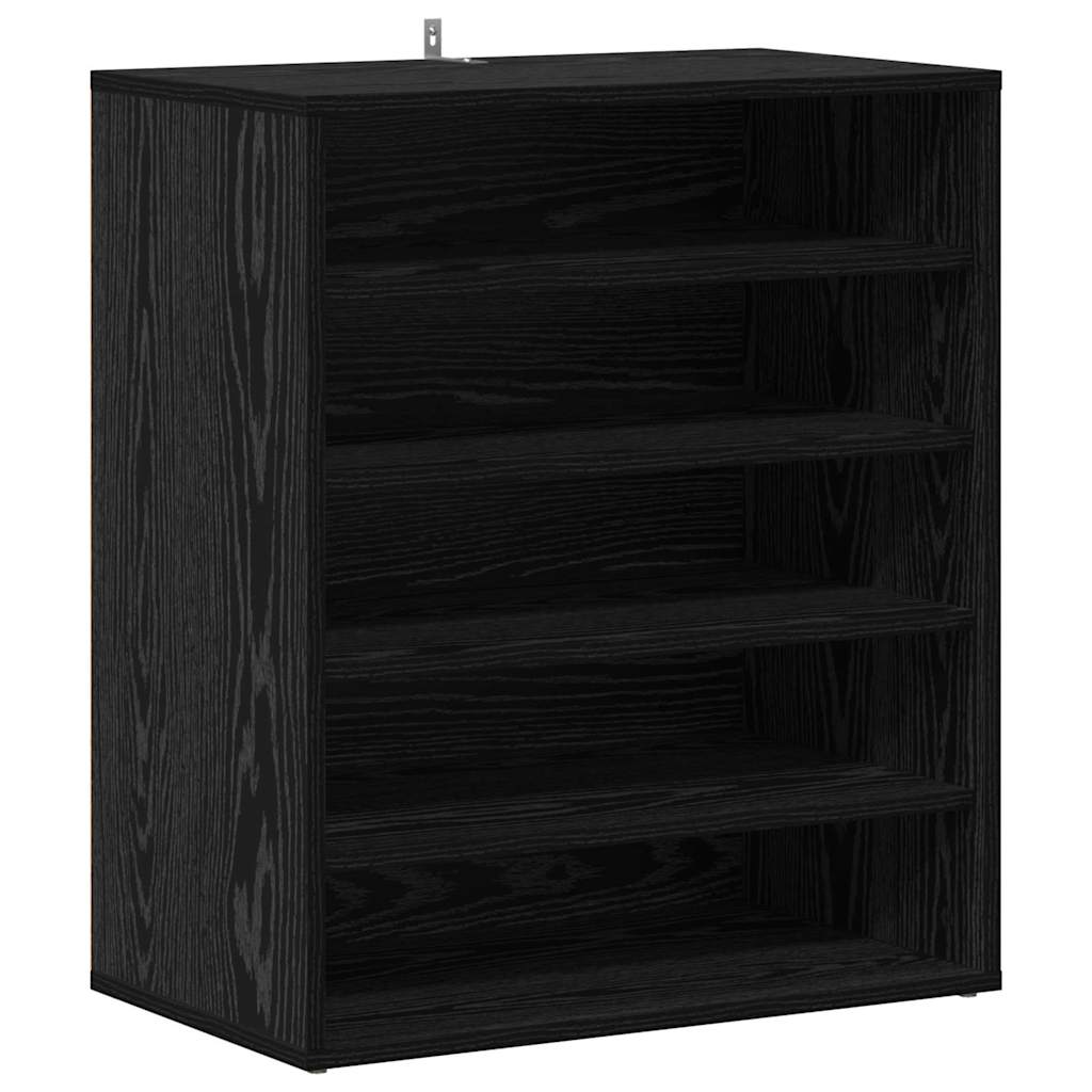 Meuble à chaussures avec étagère Chêne noir 60 x 35 x 70 cm - XIOS