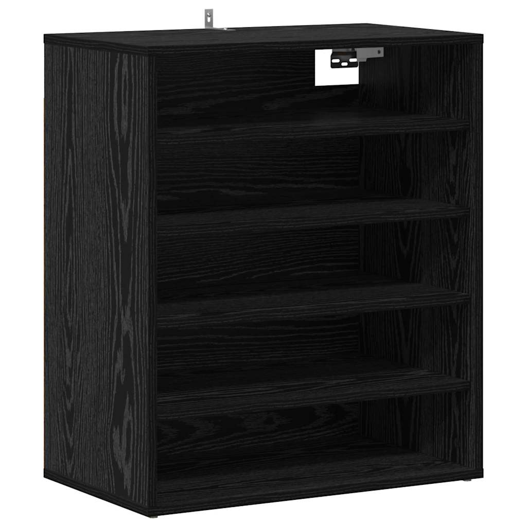 Meuble à chaussures avec étagère Chêne noir 60 x 35 x 70 cm - XIOS