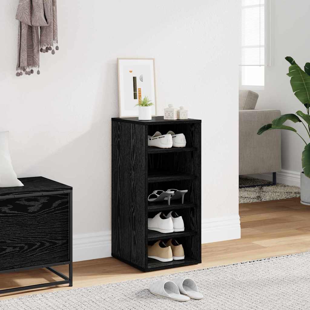 Meuble à chaussures avec étagère Chêne noir 32 x 35 x 70 cm - XIOS