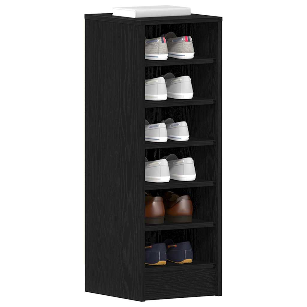 Meuble à chaussures avec étagère Chêne noir 32 x 35 x 90 cm - XIOS