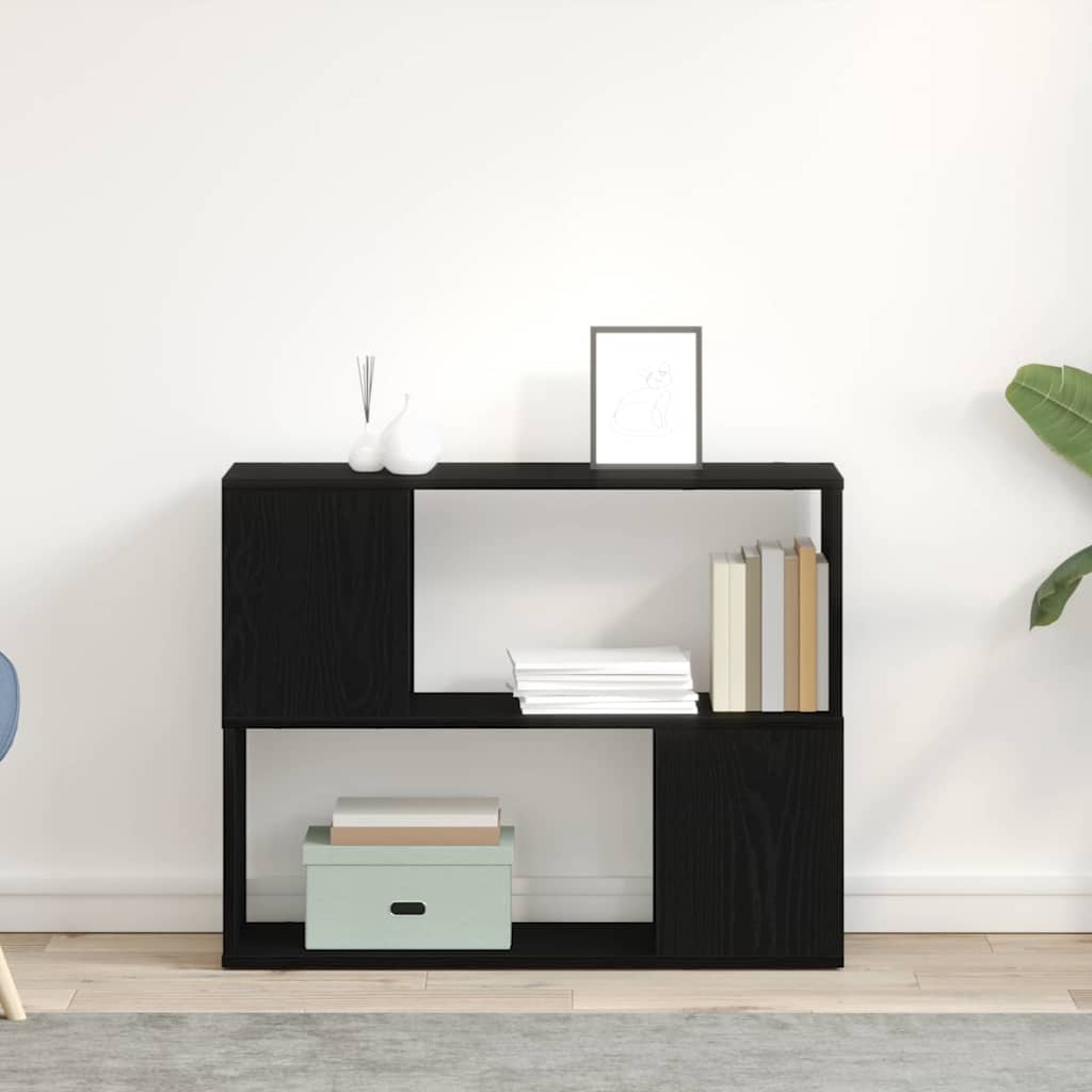 Centre de divertissement Noir 80 x 24 x 63 cm Bois d'ingénierie - XIOS