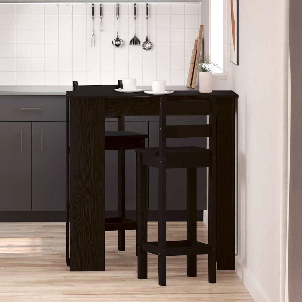 Table de bar Chêne noir 102 x 50 x 103,5 cm Bois d'ingénierie