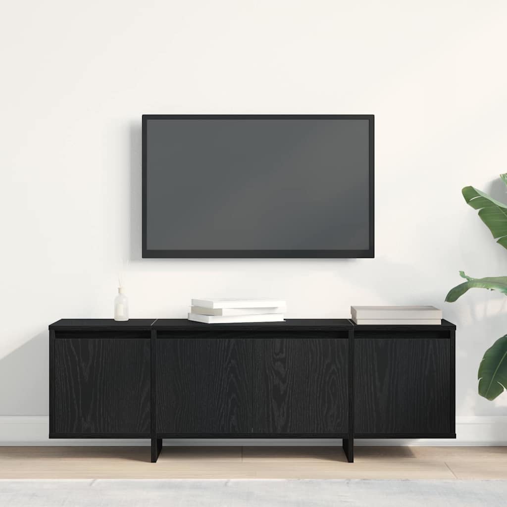 Meuble TV Chêne noir 120 x 30 x 40,5 cm Bois d'ingénierie