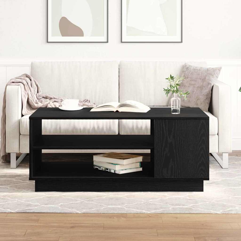 Table basse Chêne noir 102 x 55 x 43 cm Bois d'ingénierie - XIOS