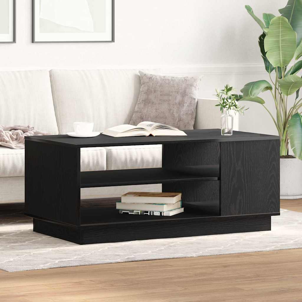 Table basse Chêne noir 102 x 55 x 43 cm Bois d'ingénierie - XIOS