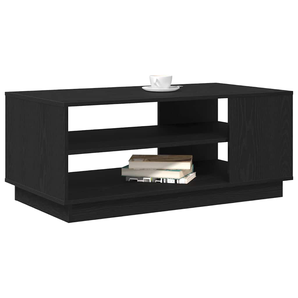 Table basse Chêne noir 102 x 55 x 43 cm Bois d'ingénierie - XIOS