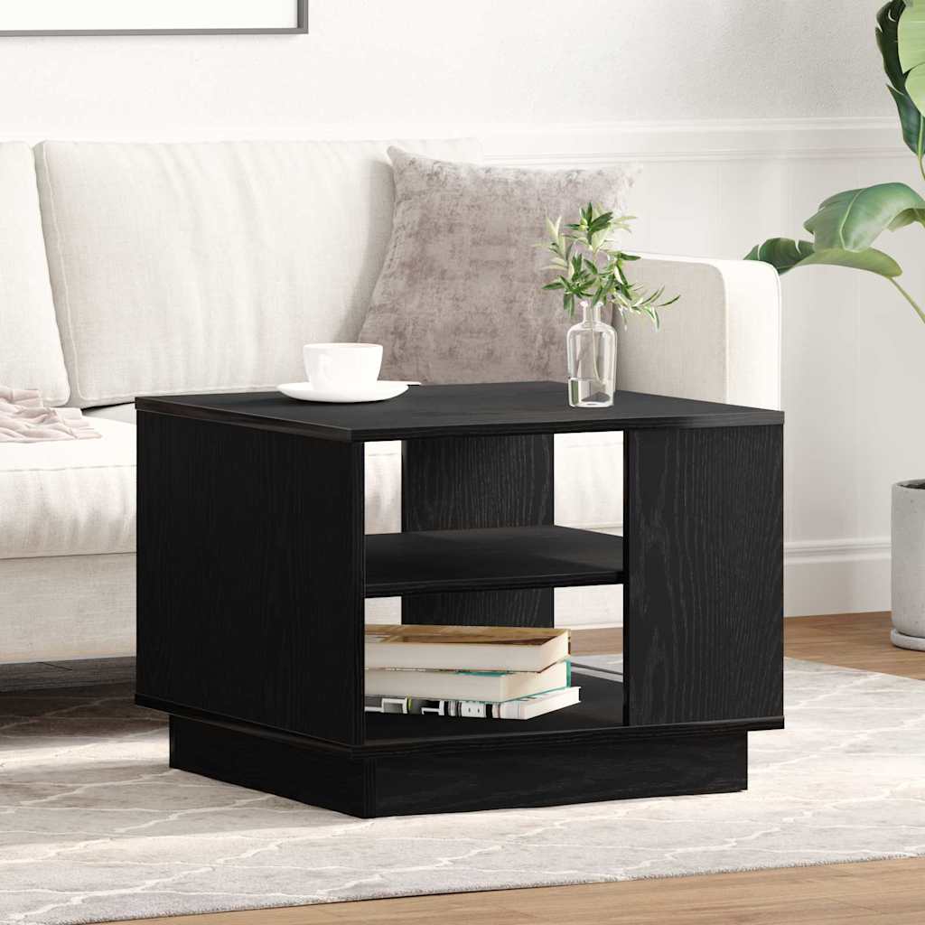 Table basse Chêne noir 55 x 55 x 42 cm Bois d'ingénierie - XIOS