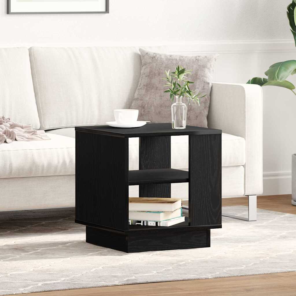 Table basse Chêne noir 40 x 40 x 43 cm Bois d'ingénierie - XIOS