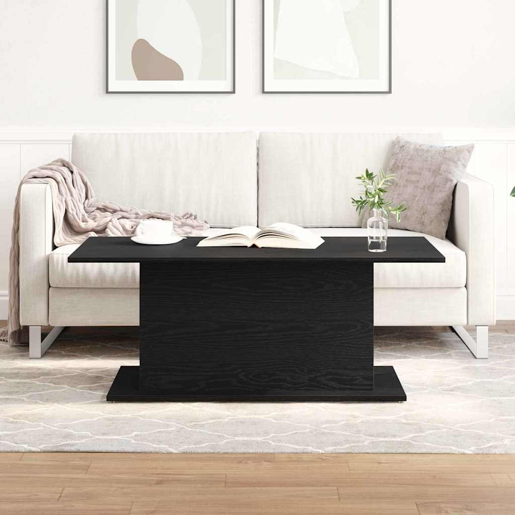 Table basse Chêne noir 102 x 55.5 x 40 cm Bois d'ingénierie - XIOS