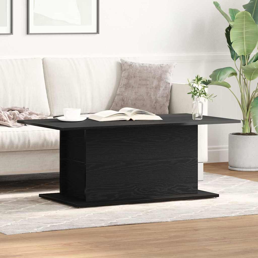 Table basse Chêne noir 102 x 55.5 x 40 cm Bois d'ingénierie - XIOS