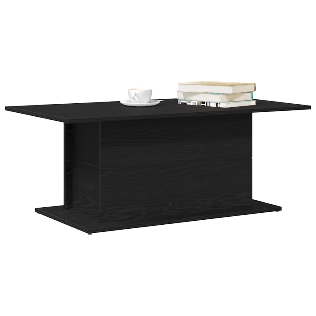 Table basse Chêne noir 102 x 55.5 x 40 cm Bois d'ingénierie - XIOS