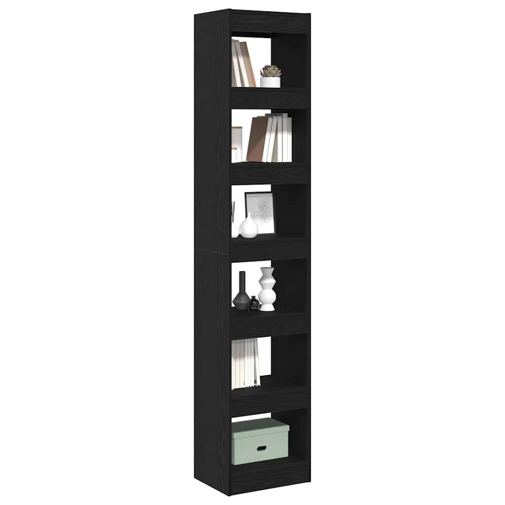 Bibliothèque Chêne noir 40 x 30 x 198 cm Bois d'ingénierie - XIOS