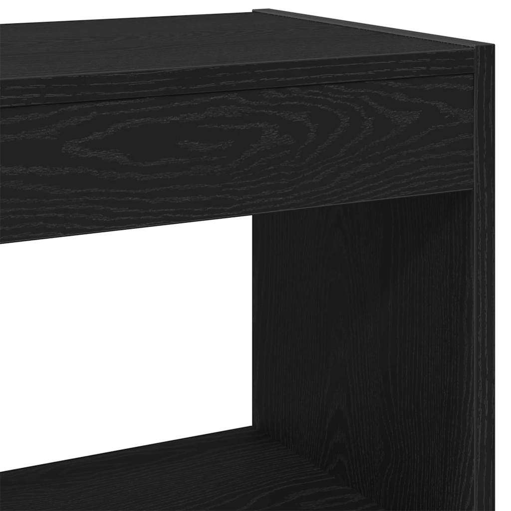 Bibliothèque Chêne noir 80 x 30 x 72 cm Bois d'ingénierie - XIOS