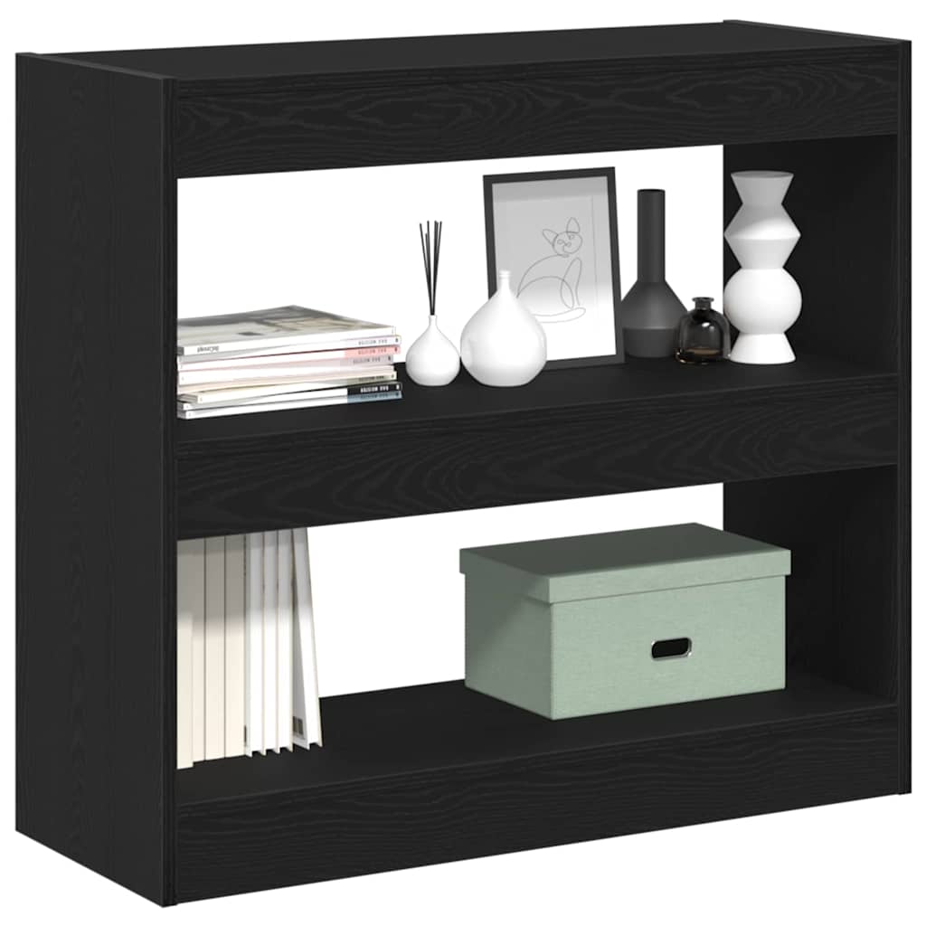 Bibliothèque Chêne noir 80 x 30 x 72 cm Bois d'ingénierie - XIOS