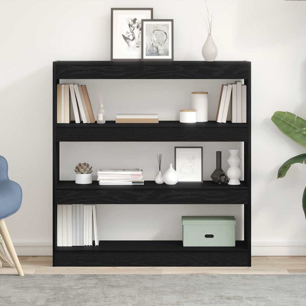 Bibliothèque Chêne noir 100 x 30 x 103 cm Bois d'ingénierie - XIOS