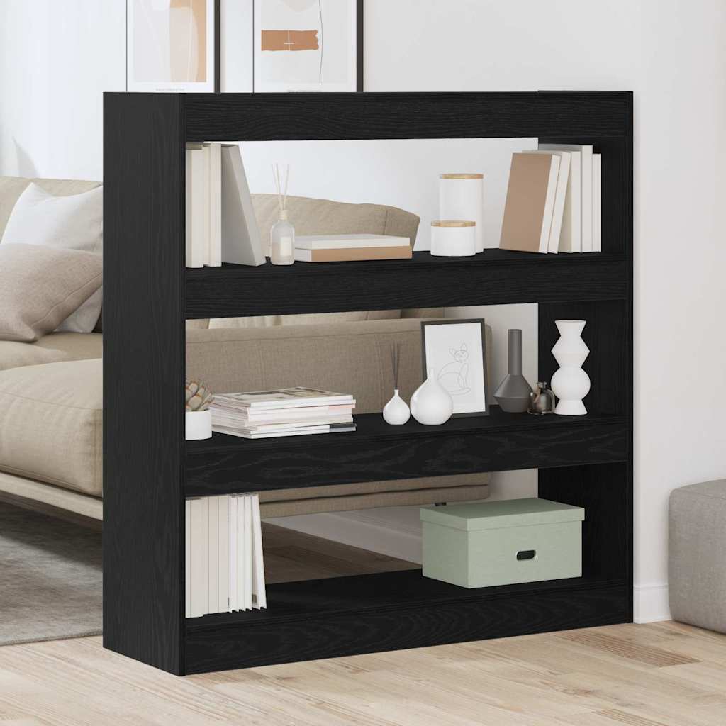 Bibliothèque Chêne noir 100 x 30 x 103 cm Bois d'ingénierie - XIOS