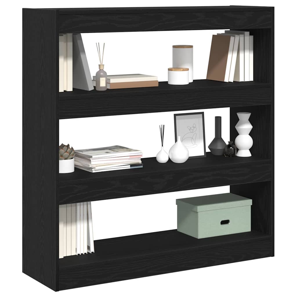 Bibliothèque Chêne noir 100 x 30 x 103 cm Bois d'ingénierie - XIOS