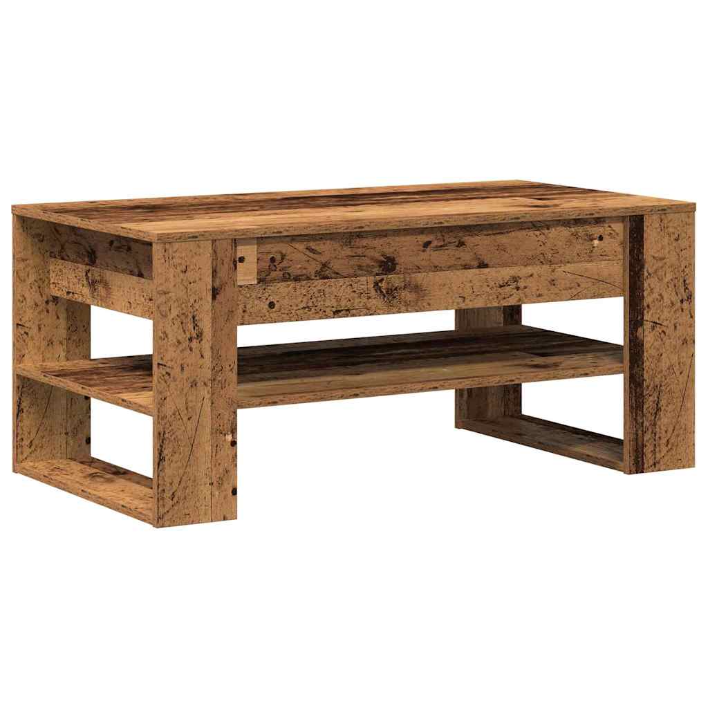 Table basse Bois ancien 102 x 55 x 45 cm Bois d'ingénierie - XIOS