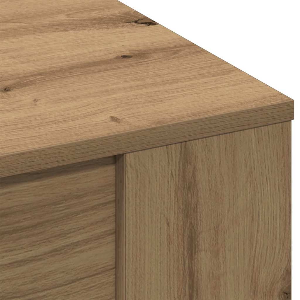 Table basse chêne artisanal 102 x 55 x 45 cm Bois d'ingénierie - XIOS