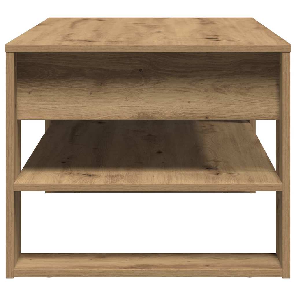 Table basse chêne artisanal 102 x 55 x 45 cm Bois d'ingénierie - XIOS