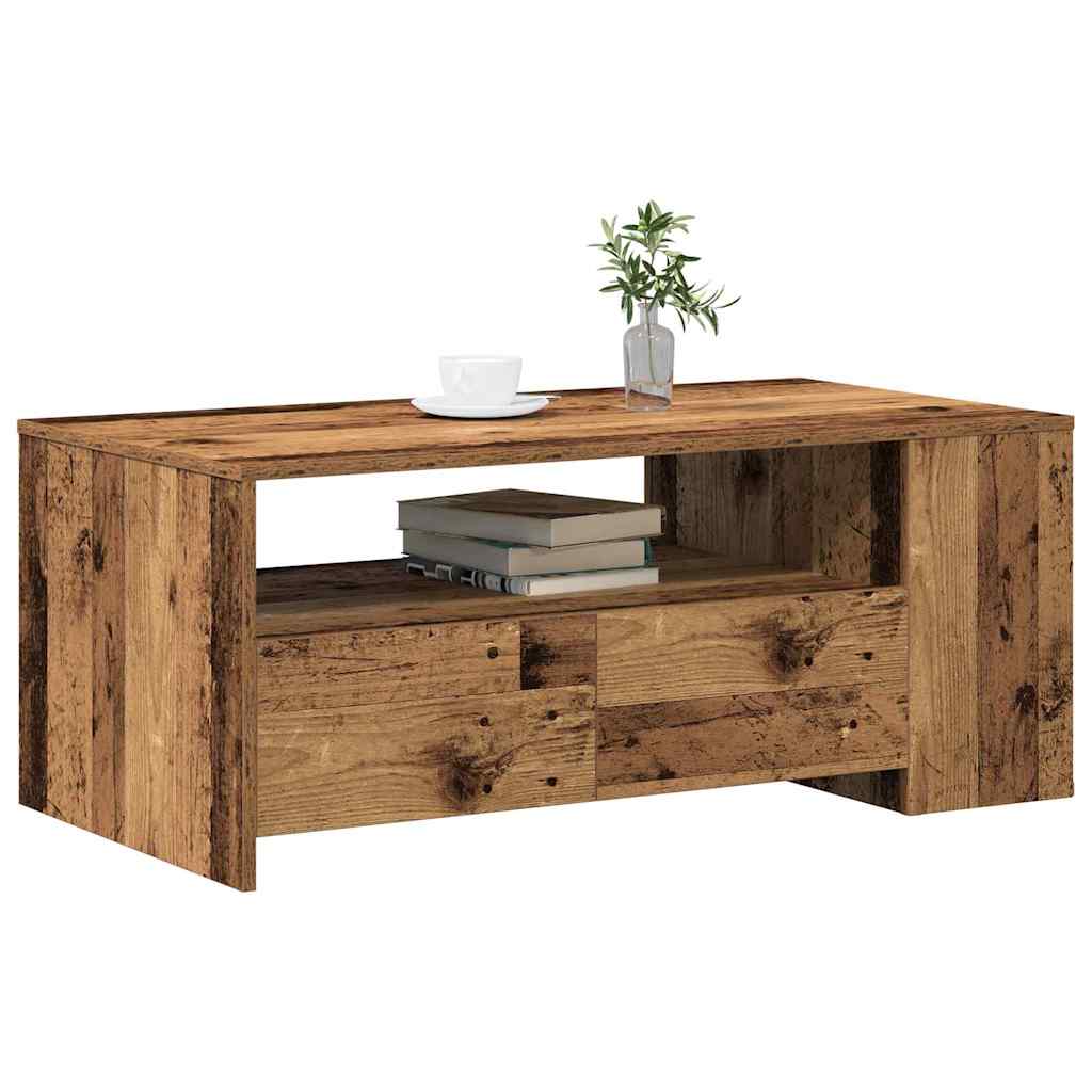 Table basse Bois ancien 102 x 55 x 43.5 cm Bois d'ingénierie - XIOS
