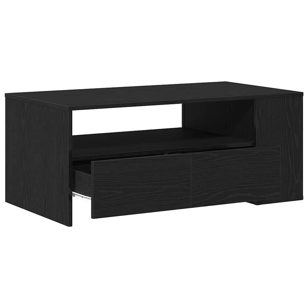 Table basse Chêne noir 102 x 55 x 43.5 cm Bois d'ingénierie - XIOS