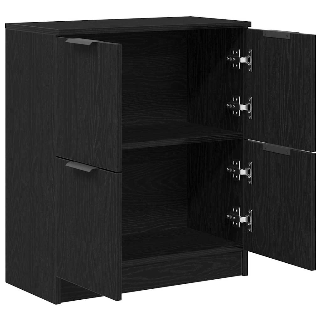 Buffet Noir 60 x 30 x 70 cm Bois d'ingénierie - XIOS