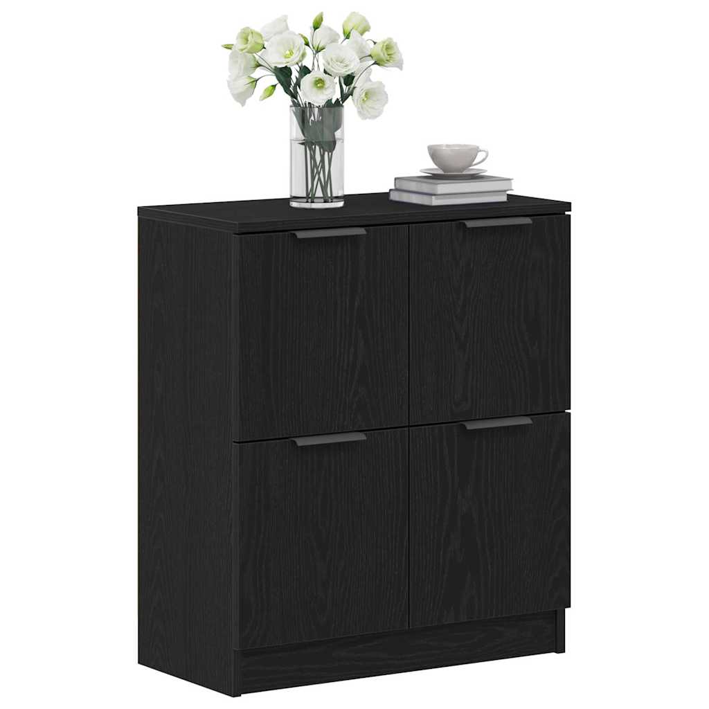 Buffet Noir 60 x 30 x 70 cm Bois d'ingénierie - XIOS