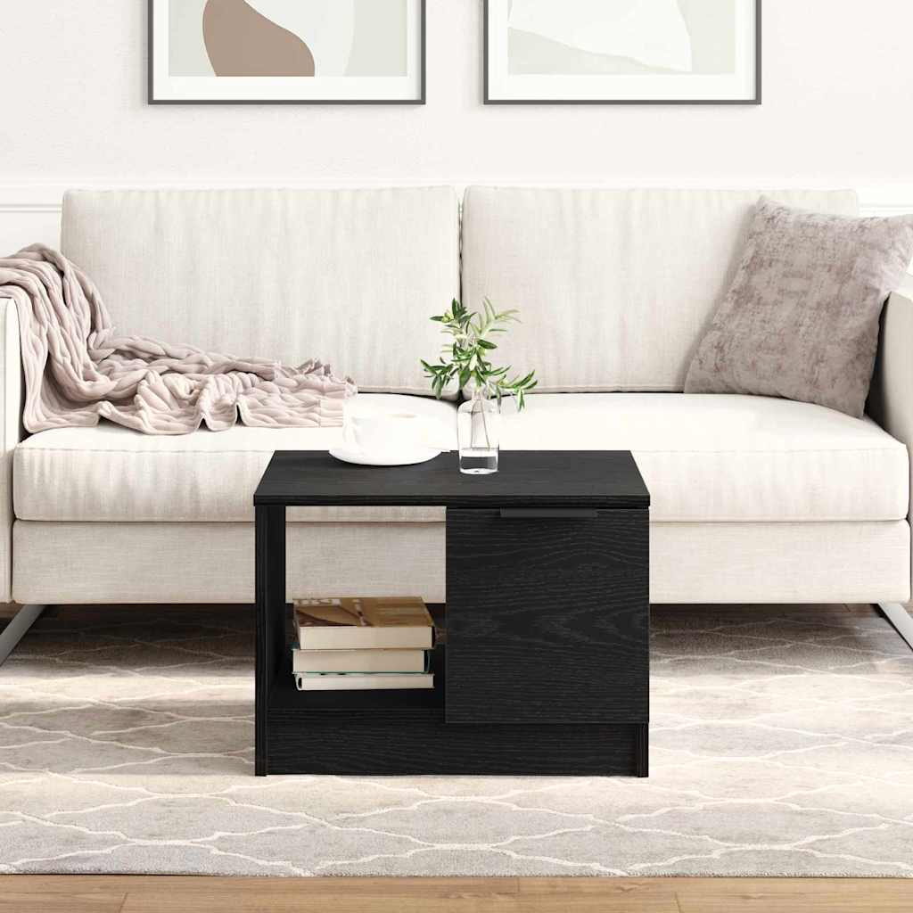 Table basse Chêne noir 50 x 50 x 36 cm Bois d'ingénierie - XIOS
