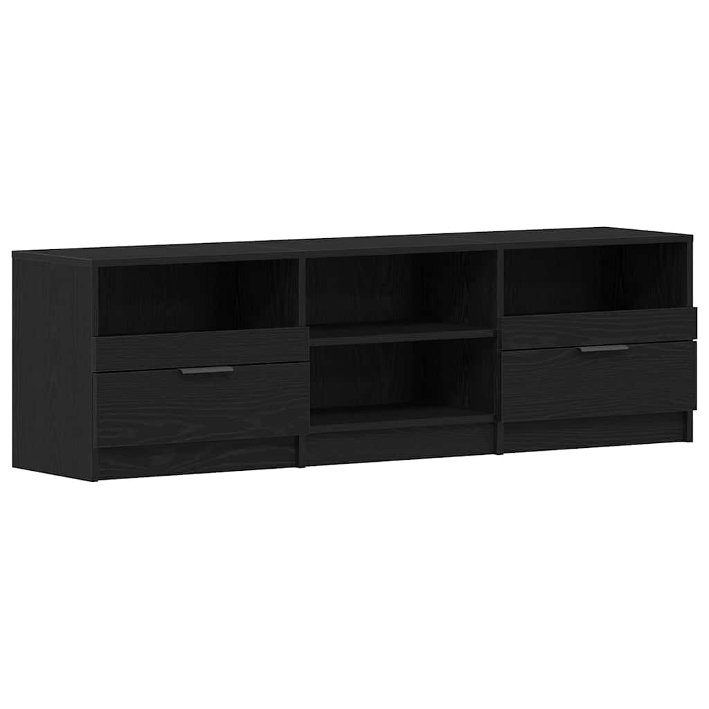 Meuble TV avec tiroir Noir 150 x 33.5 x 45 cm Bois d'ingénierie - XIOS