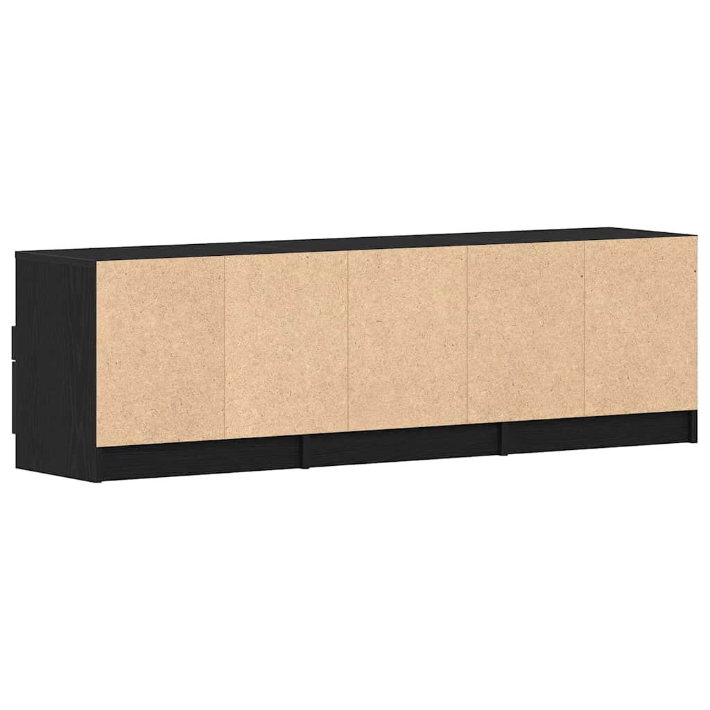 Meuble TV avec tiroir Noir 150 x 33.5 x 45 cm Bois d'ingénierie - XIOS
