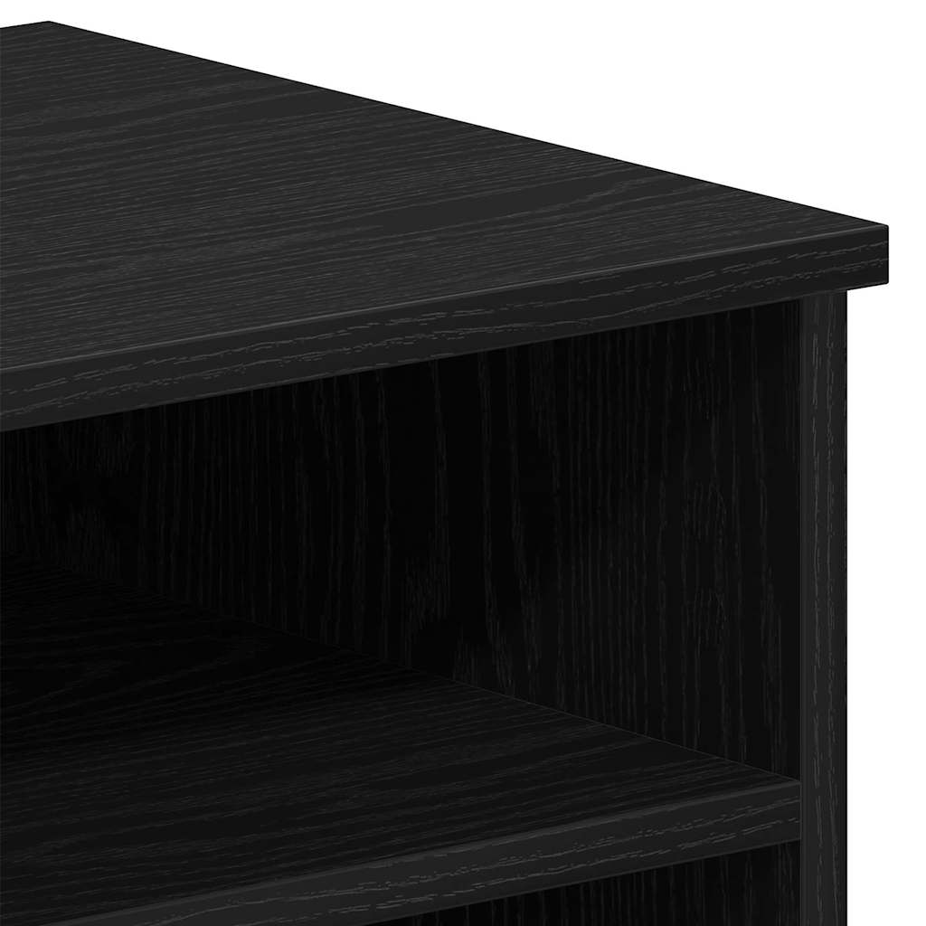 Meuble TV 2 pcs Noir 80 x 35 x 36.5 cm Bois d'ingénierie - XIOS
